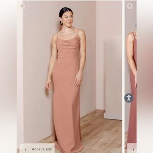 Revelry Women's Dress in Dusty Rose